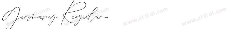Germany Regular字体转换